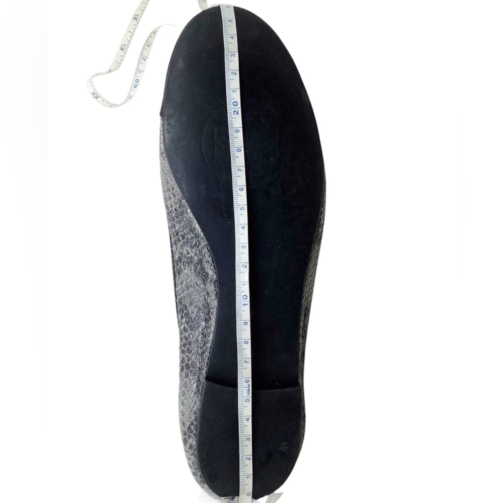 {Tory Burch} Snake & Patent Leather Flats - Picture 10 of 12